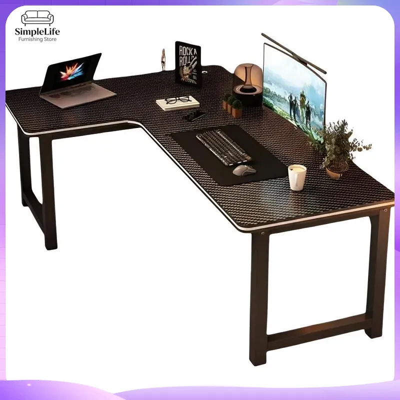 Desk Room Setup - Угловой игровой компьютерный стол с полкой