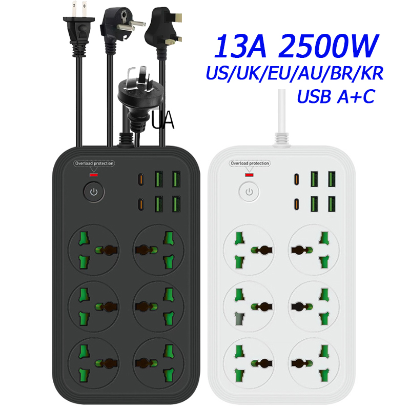 Power Strip Flat - Универсальные розетки для удлинителей 13А с