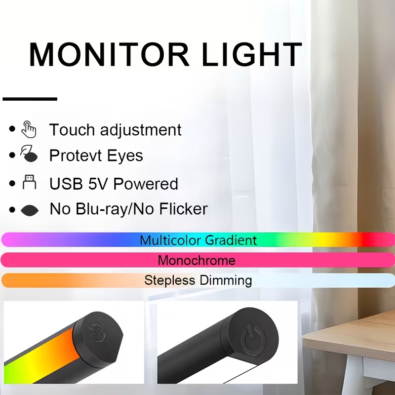 Светодиодная лампа для монитор – обзор и цена Desk Setup Lamp