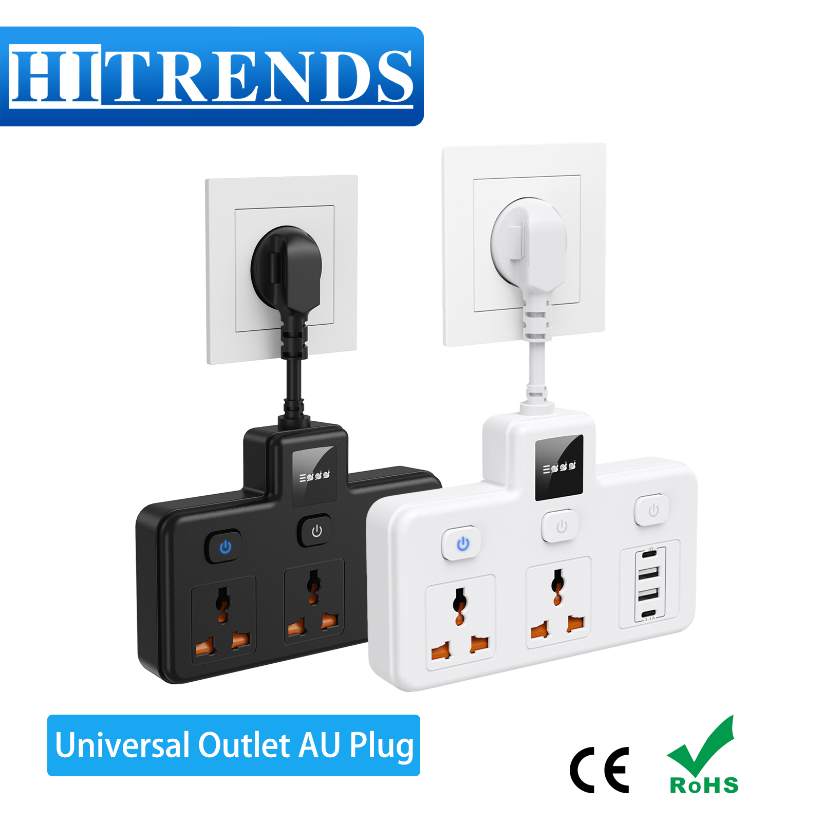 Вилка AU Универсальная розетка – обзор и цена Power Strip Flat