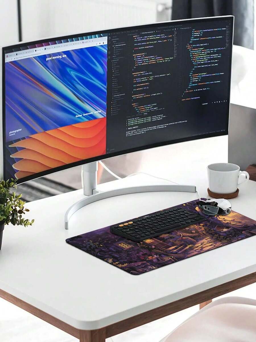 Большой игровой коврик для мыш – обзор и цена Work Desk Home Setup