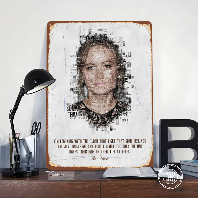 Металлический постер с цитатой – обзор и цена Desk Setup Quotes