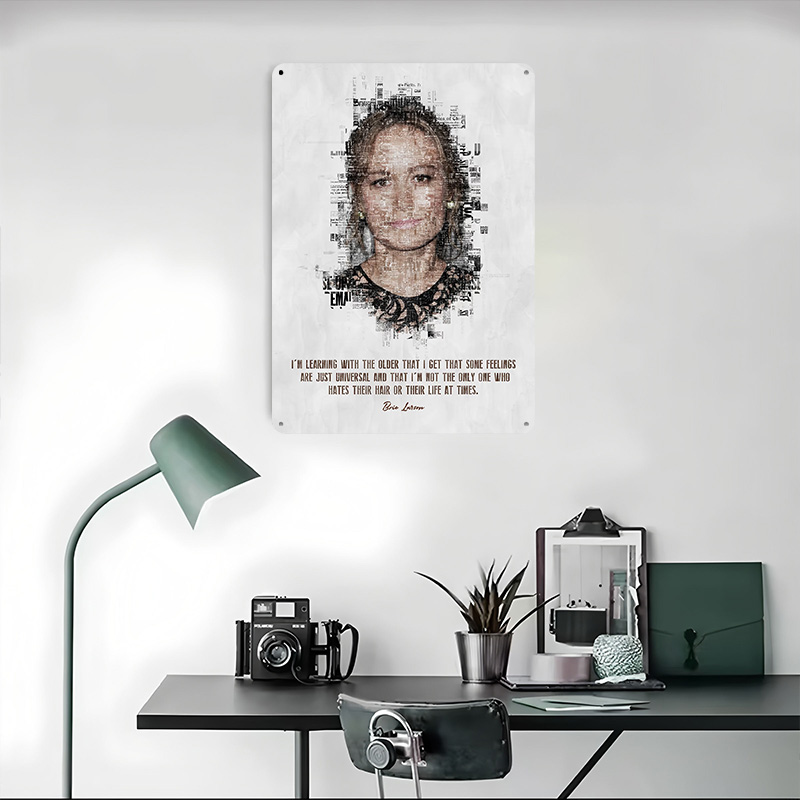 Металлический постер с цитатой – обзор и цена Desk Setup Quotes
